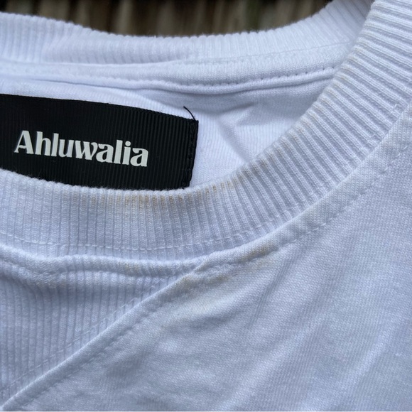 Ahluwalia White Graphic Cotton Tee - Picture 5 of 5